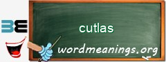 WordMeaning blackboard for cutlas